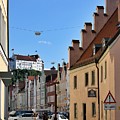 A view of Trausnitz Castle from Landshut